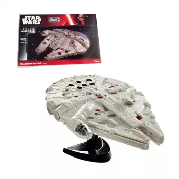 Revell 03600 Star Wars Millennium Falcon (Han Solo) schaal 1:241 ongebouwde/ongeschilderde plastic modelbouwset zonder lijm, verf & penselen