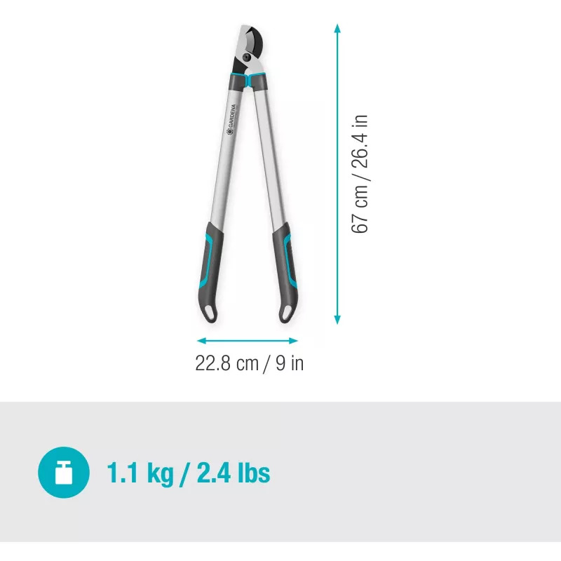 Gardena takkenschaar EasyCut L grijs/turkoois 50cm (12031-88)
