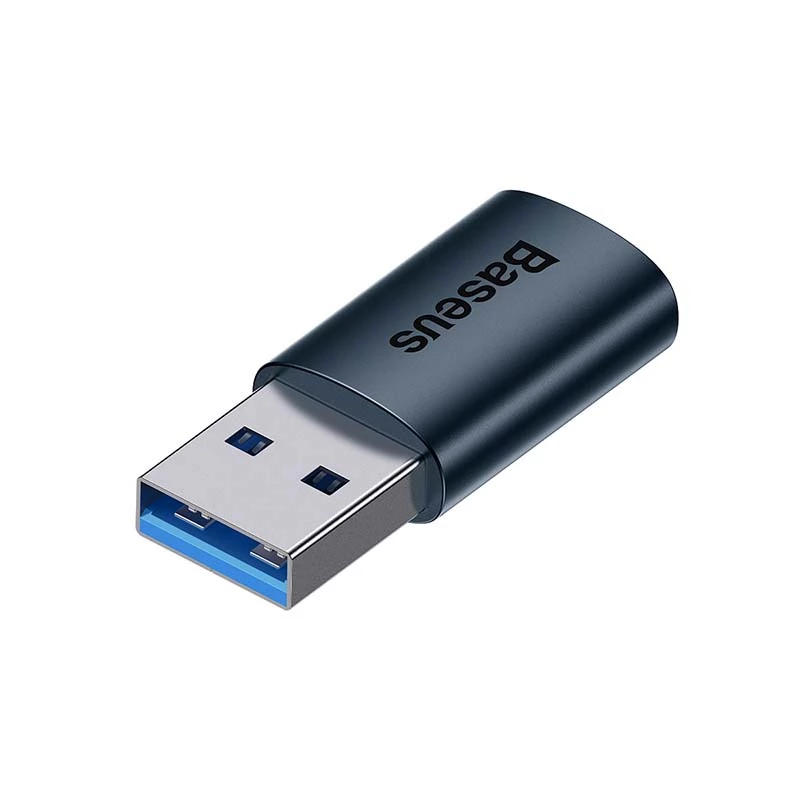 Baseus Ingenuity USB-A naar USB-C adapter OTG (blauw)