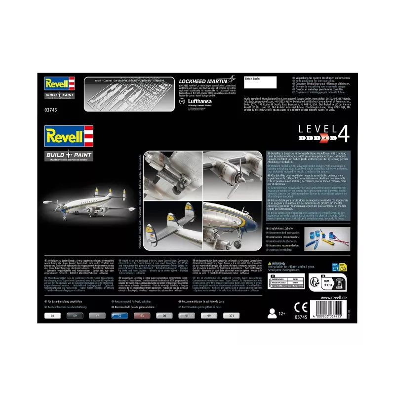 REVELL Lockheed L.1049G Super Constellation Lufthansa kunststof modelbouwpakket