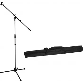 Microfoonstatiefset Omnitronic PRO met giek en draagtas