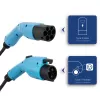Akyga AK-EC-08 EV-laadkabel Type 2 naar Type 1, eenfasig, 32 A, 7,2 kW, 6 m