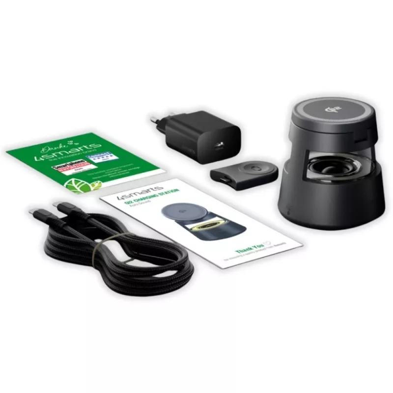 Draadloze oplader 4smarts 541327 USB Type-C binnen grijs