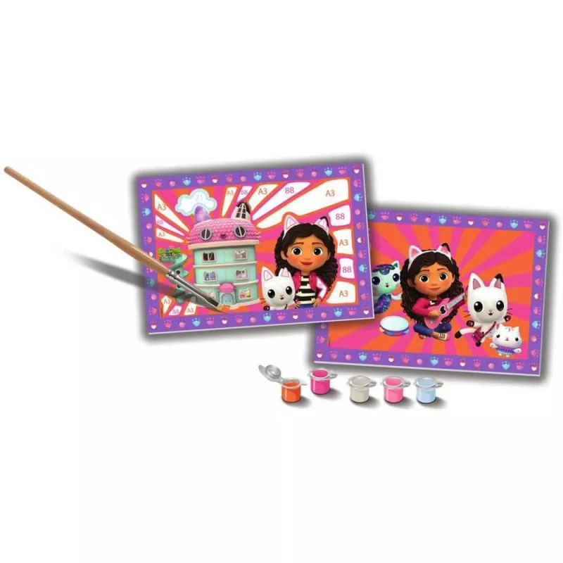 Junior Paint by Numbers - DreamWorks Gabby's Dollhouse (2 ontwerpen)