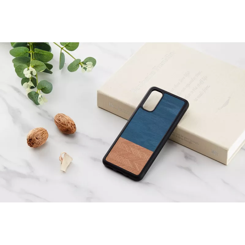 Telefoonhoesje man and wood Galaxy S20 denim zwart