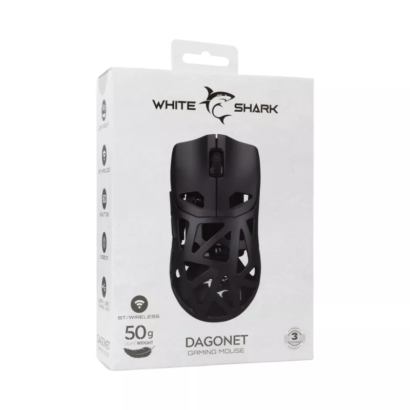 White Shark WGM-5019 Dagonet draadloze muis 24000 dpi zwart