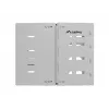 Wandmontage 19 inch rack LANBERG 8U, diepte 497×400/240 mm, grijs