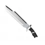 Overlevingsmes cinema classic CC-PDT — roestvrij staal lemmet 375 mm, totale lengte 525 mm, roestvrij staal greep, zwarte kunststof schede, 1 kg