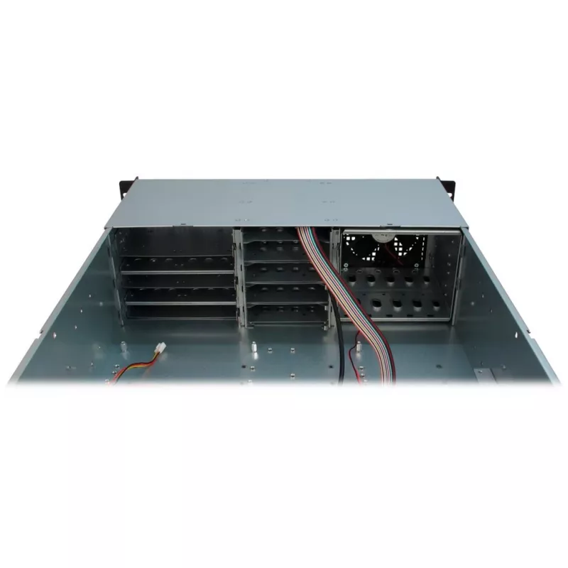 Inter-Tech 3U-30248 Rack Zwart, roestvrij staal