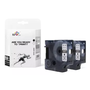 Print, markeertape, label TBP TBTD-40913. (1cm, wit)