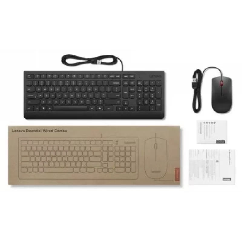 Lenovo Essential Bedrade toetsenbord- en muisset