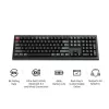 Mechanisch Full-size (100%) toetsenbord Keychron V6 Ultra 8K — QWERTY, Bluetooth, RGB-LED, zwart