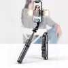 Tech-Protect L05S selfiestick met statief, LED-lamp en Bluetooth-afstandsbediening