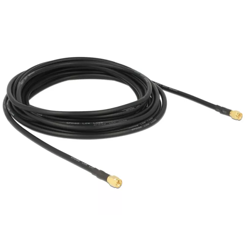 Coaxkabel DeLOCK 88891 LMR195 5 m zwart