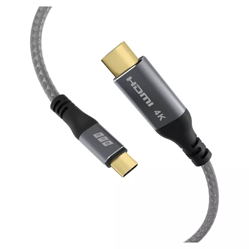EFB Elektronik USB-C-naar-HDMI-kabel 4K30Hz grijs - kabel - digitaal/data (USB-HDMI-00001)