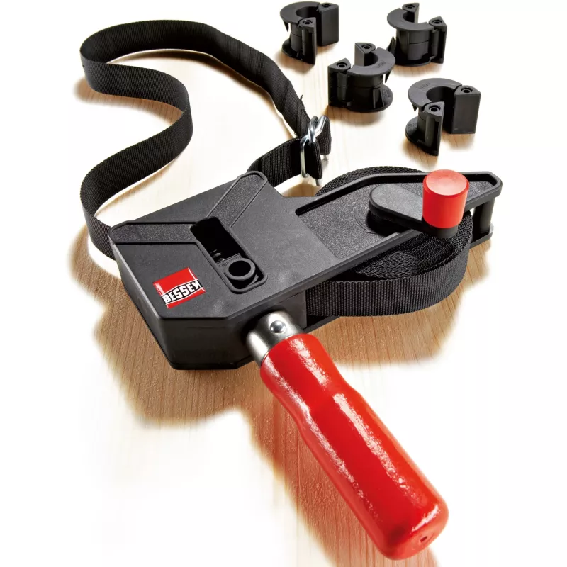 Bandklem Bessey BAN700 7 m zwart rood