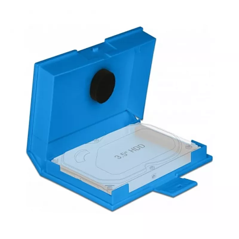Beschermbox DeLOCK 18373 voor 3,5-inch harde schijf blauw