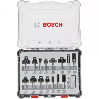 Bosch 2 607 017 472 freesset, 15 delen, 8 mm schacht