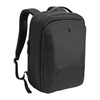 Laptoprugzak Tomtoc Explorer-T60 (zwart) — beschermhoes voor laptops tot 15,6 inch, waterafstotende stof, gevoerde banden