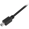 USB 2.0-kabel, USB-A stekker > mini-USB stekker (zwart, 0,5 meter, dubbel afgeschermd)