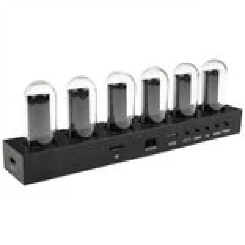 Tafelklok Lamptron DC601 IPS zwart — digitale tafelklok met IPS-display
