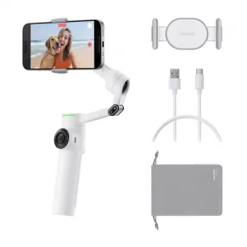 Insta360 Flow 2 Pro AI Tracker stabilisator bundel (wit)