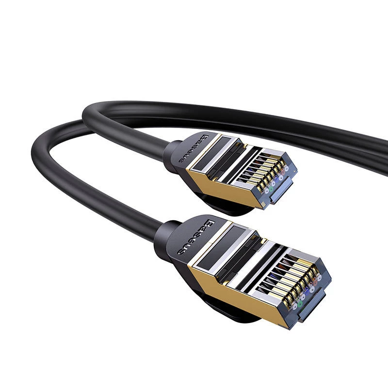 Baseus Ethernet RJ45, 10Gbps, 1m netwerkkabel (zwart)