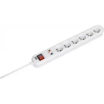 Verlengsnoer Bachmann SMARTLINE 3m 6 AC-uitgangen indoor wit