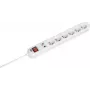 Verlengsnoer Bachmann SMARTLINE 3m 6 AC-uitgangen indoor wit