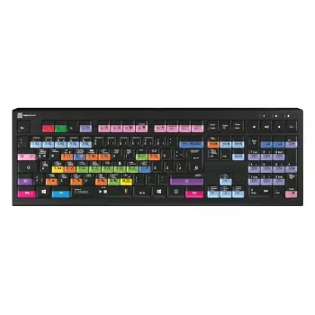 Toetsenbord Logickeyboard LKB-FLS-A2PC-DE Universeel USB QWERTZ Duits zwart