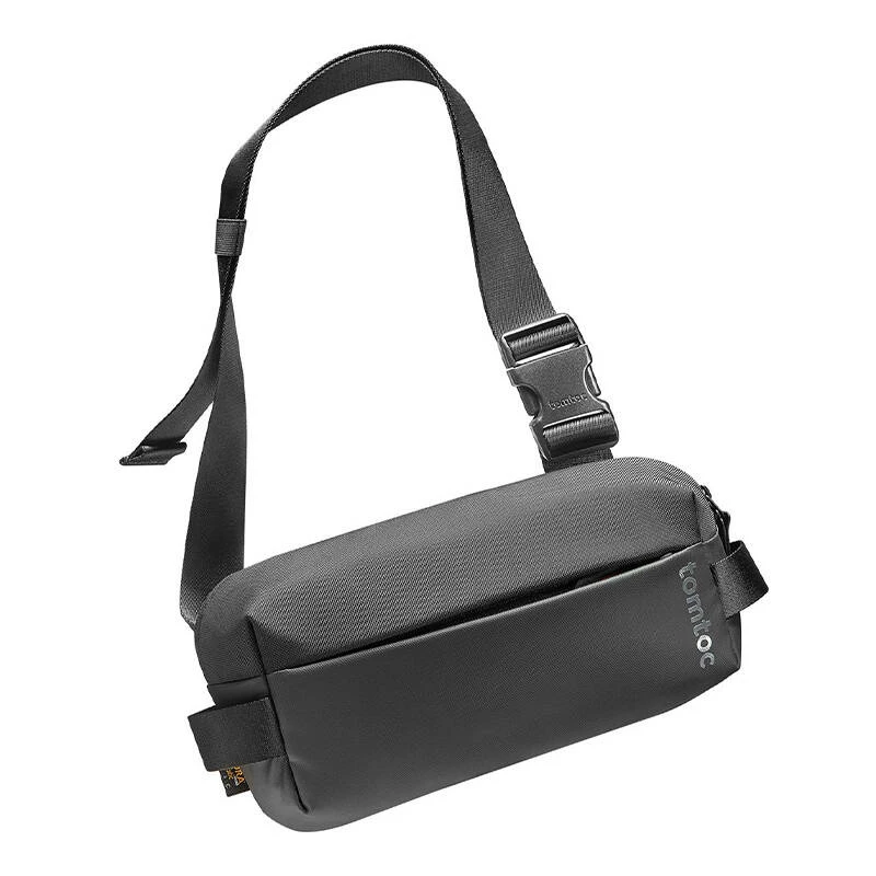 Schoudertas Tomtoc Explorer-T21 S — compacte metgezel voor het nodige, zwart