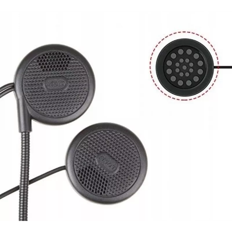 Headset FREEDCONN L1M motorintercom zwart