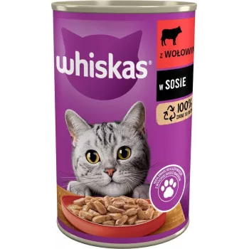Whiskas rundvlees in saus 400 g