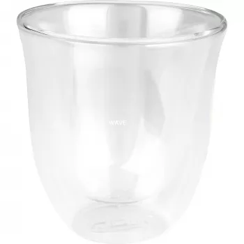 De’Longhi 5513214601 koffieglas transparant 2 stuks 190 ml