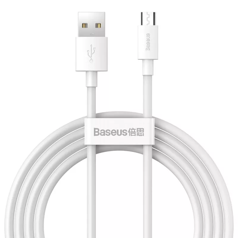 USB-A naar Micro-USB-B kabel Baseus TZCAMZJ-02 1,5 m wit