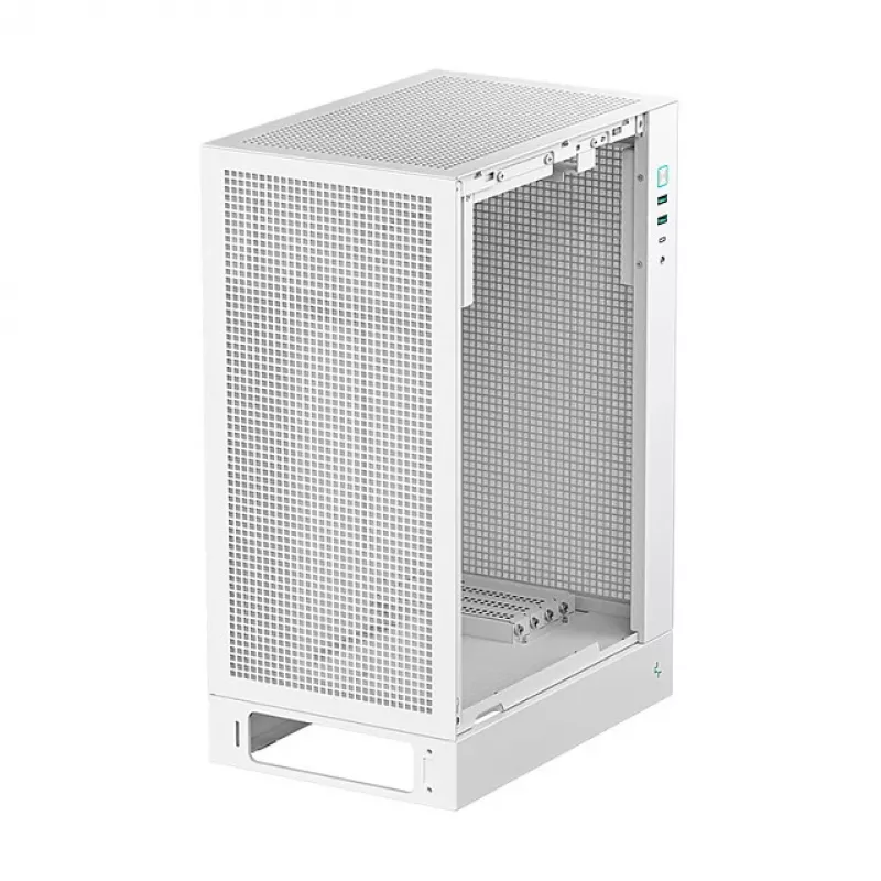 DeepCool CH170 PLUS WH Midi Tower pc-behuizing, Micro ATX, zonder voeding, 4 uitbreidingssleuven, wit