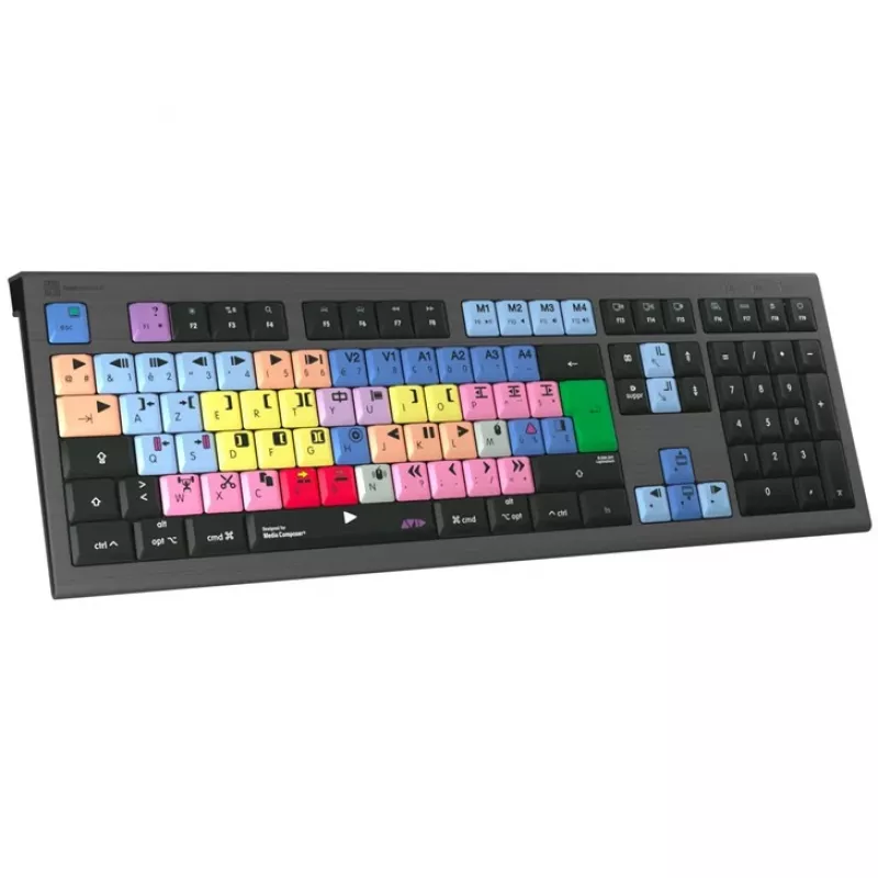 Logickeyboard Avid Media Composer ASTRA 2 verlicht toetsenbord Mac Frans (LKB-MCOM4-A2M-FR)