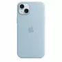 Siliconenhoesje Apple iPhone 15 Plus lichtblauw MagSafe