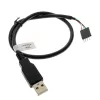 USB-kabel Akasa 0,4 m USB A zwart