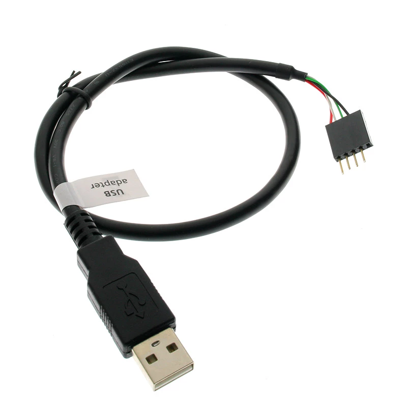 USB-kabel Akasa 0,4 m USB A zwart