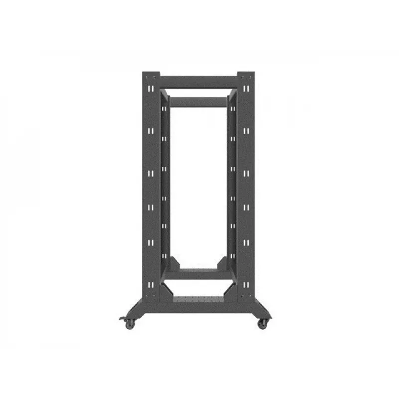 Lanberg OR01-6827-B rack 27U vrijstaand frame zwart (OR01-6827-B)