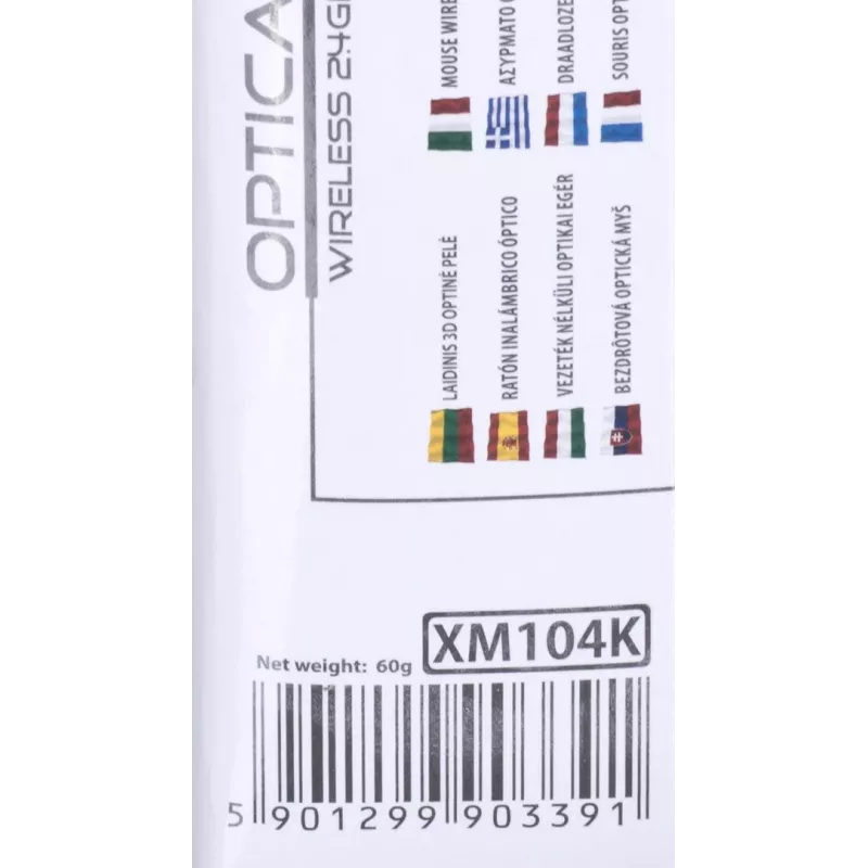 Extreme XM104K muis USB Type-A optisch 1000 DPI rechtshandig