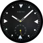 NeXtime wandklok 3049 Serious Black, Ø32 cm, zwart