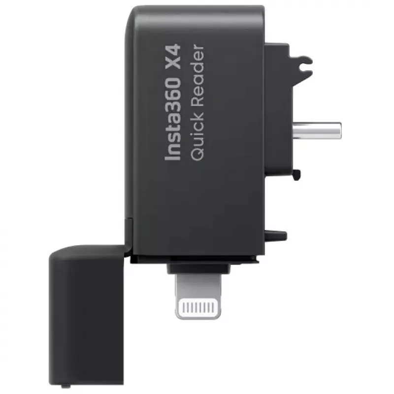 Kaartlezer Insta360 X4 Quick Reader USB Type-C Lightning zwart