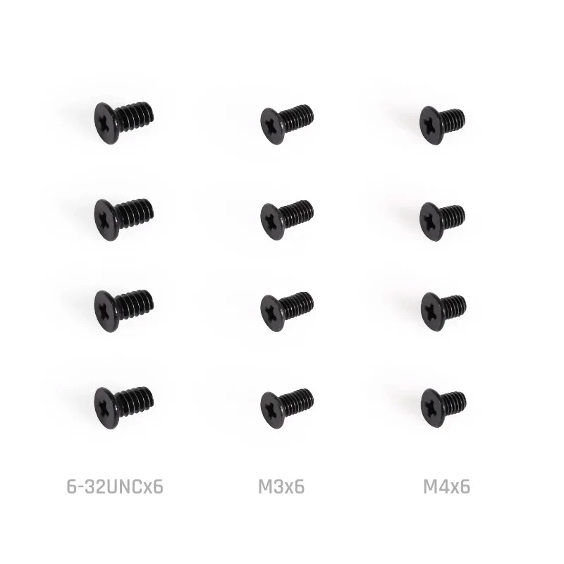 Montageset Alphacool 15724 zwart roestvrij staal 17 mm hoogte