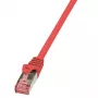 Logilink PrimeLine - patchkabel - RJ-45 (M) - RJ-45 (M) - 2 m - SFTP, PiMF - CAT 6 - glad, halogeenvrij - rood (CQ2054S)