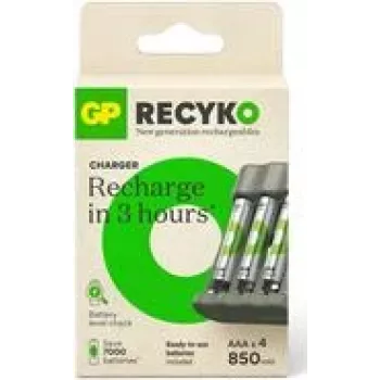 Batterijlader GP B441 voor NiMH AA- en AAA-accu's, draagbare USB-lader