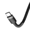 USB-kabel Baseus Cafule 2m USB C zwart grijs