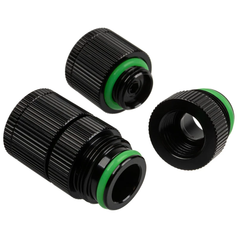 BitsPower G1/4 inch buitendraad wateruitlaat Touchaqua – 2-pack, zwart