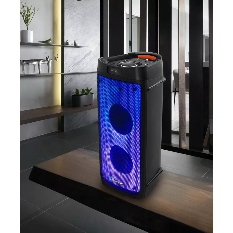 Systeem audio PLL FM USB/SD/BT 2x karaoke FULL LED PartyBox